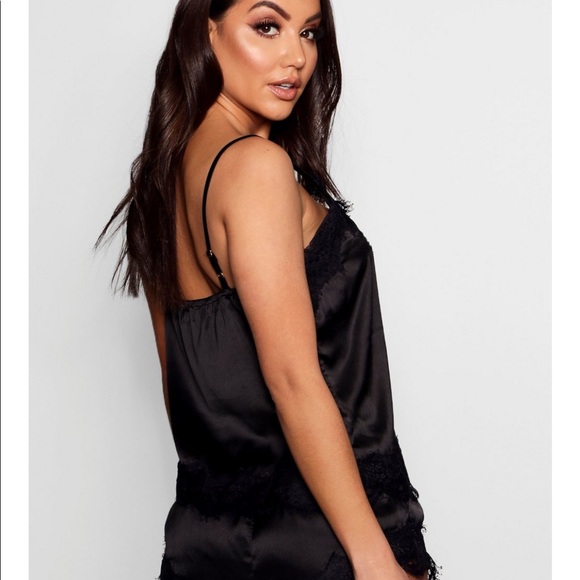 3 Sets BooHoo Eyelash Lace Trim Cami & Short Sz 6 - Picture 3 of 12